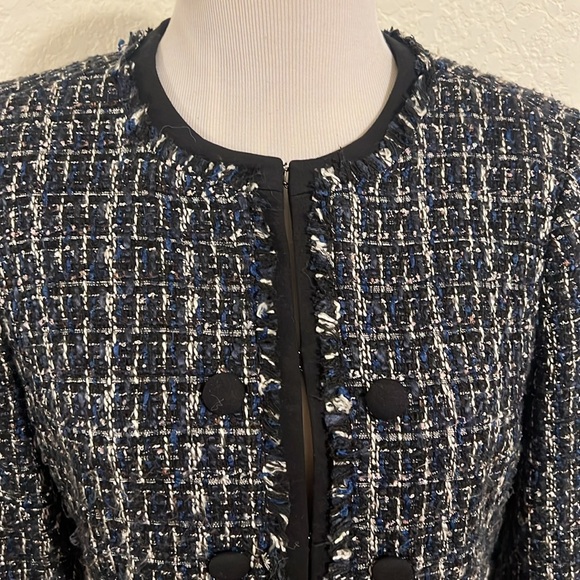Beaded tweed military tweed jacket - Picture 5 of 9